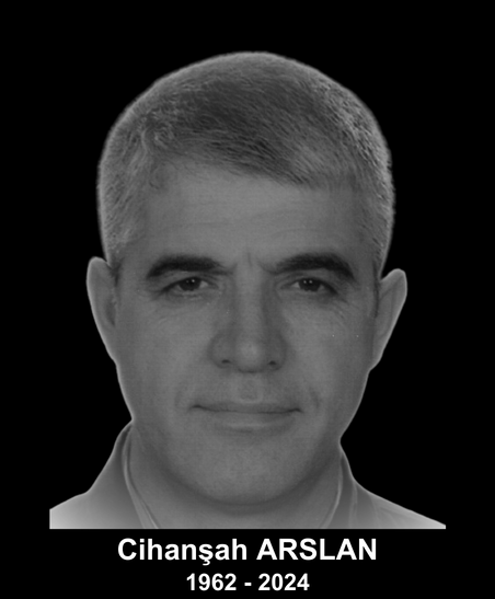 Kaybettiğimiz mesai arkadaşımız ve üyemiz Cihanşah ARSLAN’a Allah’tan rahmet, yakınlarına sabırlar diliyoruz.